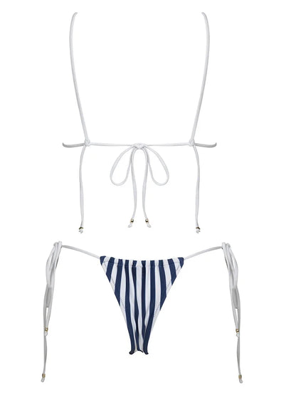 ZRTAK New Arrival Triangle Bikini Women Striped Swimsuit Micro Swimwear Print Bathing Suit Brazilian Biquini Sexy Beach Wear