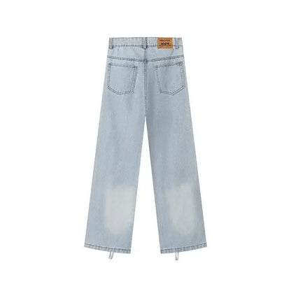 Woman Jeans Cargo Wide Leg Denim Pants for Women Size X Larg on Sale Pant Harajuku Fashion Vibrant 2025 Emo Gyaru Cheap Trousers
