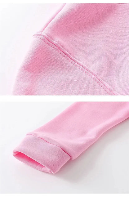 Make Today A Good Day Letter Printed Hoodie for Autumn and Winter Women Round Neck Top Long Sleeved Pullover Casual Clothing