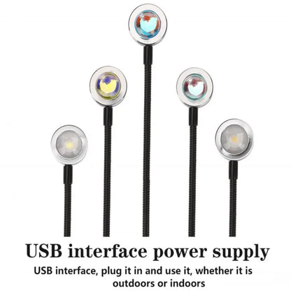 USB Rainbow Projector Sunset Lights Create a Relaxed Atmosphere - Perfect for Home Decoration, Photography Lighting, Coffee Shop