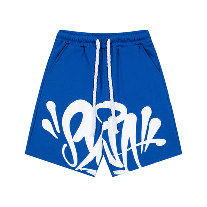 2025 summer hot brand motorcycle print men hip hop beach shorts casual fashion trend quick drying sports pants