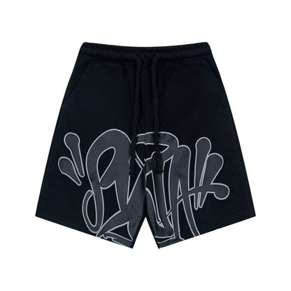2025 summer hot brand motorcycle print men hip hop beach shorts casual fashion trend quick drying sports pants