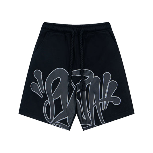 2025 summer hot brand motorcycle print men hip hop beach shorts casual fashion trend quick drying sports pants