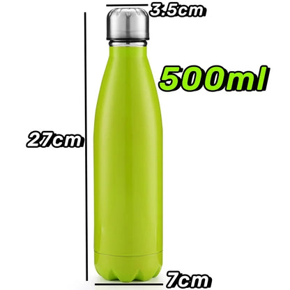 750/500ml Solid Insulated Bottle Stainless Steel Jug with Lid Large Capacity Ice Coffee Cup Portable Travel Home Summer Gift