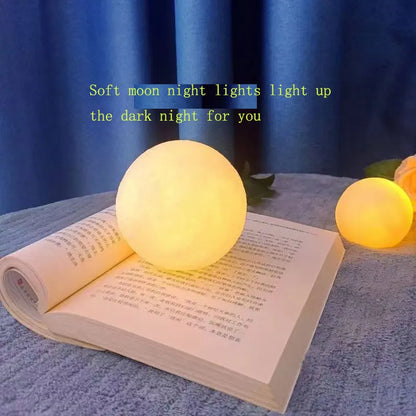 Luce lunare a LED, luce galattica, luce notturna fai da te con supporto in plastica, regalo di compleanno per bambini, decorazione per camera da letto.