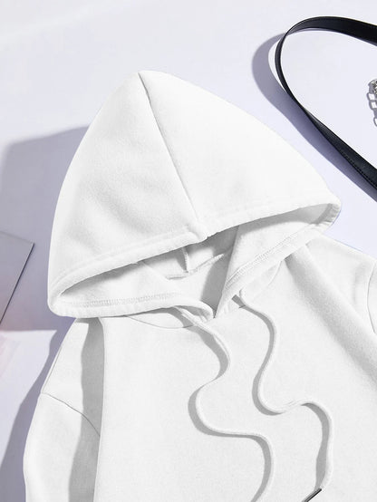 Sculpture Intense Feelings Printing Women Hoodies Casual Sports Tide Hoody Fleece Warm Comfortable Hooded Fashion Street Clothes