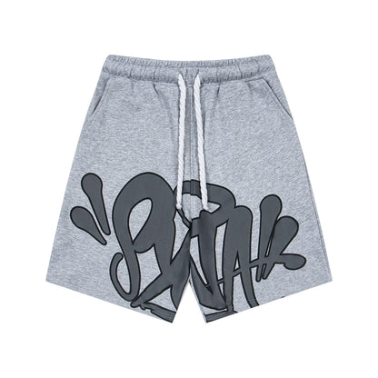 2025 summer hot brand motorcycle print men hip hop beach shorts casual fashion trend quick drying sports pants