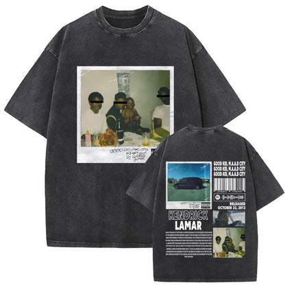 ck Lamar ThLimited Rapper Kendriey Not Like Us Washed Vintage T-shirt Summer Men Women Hip Hop Oversized Street Crewneck T Shirt