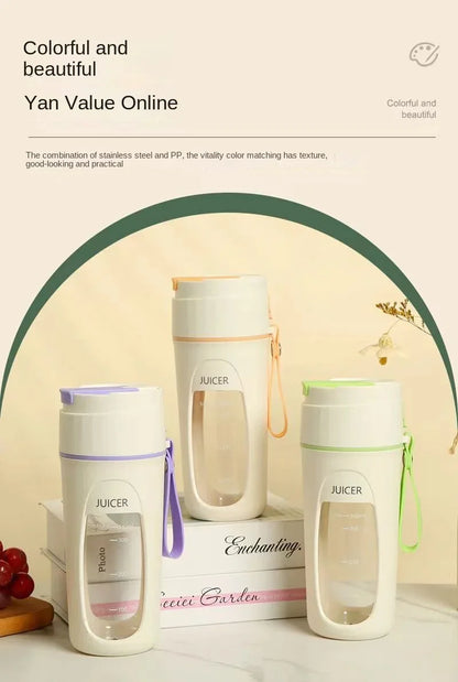 Portable Blender USB Rechargeable Personal Size Blender Juicer Machines Cup For Smoothies And Shakes Mini Fruit Mixer Cup