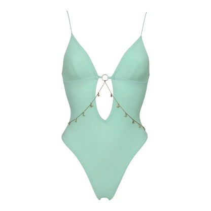 Shiny Diamond Bikini Set Sexy Women Swimsuit Push Up Swimwear Female Bandeau Biquini Halter Bathing Suit Blue Bodysuit Beachwear