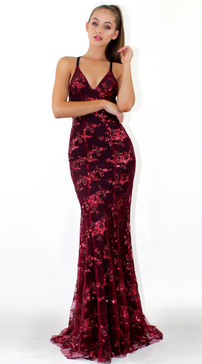 Women Dresses Sleeveless V Neck Pullover Sequins Party Dress Vestidos Formal Floor Length Sexy Wrap Breast Backless Slim