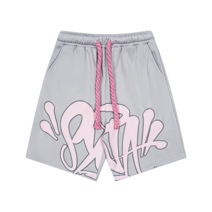 2025 summer hot brand motorcycle print men hip hop beach shorts casual fashion trend quick drying sports pants