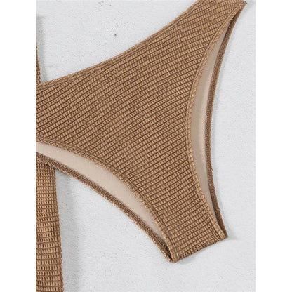 5 Colors With Skirt Bandeau Bikini Female Swimsuit Women Swimwear Three-pieces Bikini set Padded Bather Bathing Suit Swim V6624