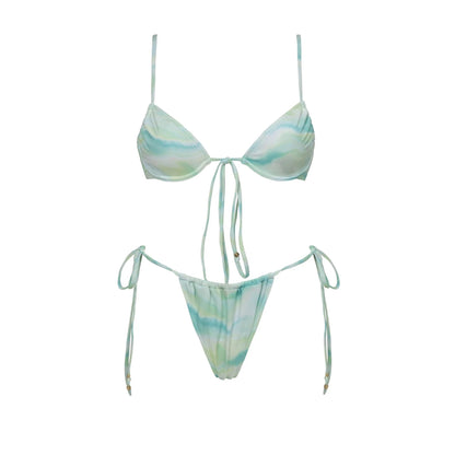 Shiny Diamond Bikini Set Sexy Women Swimsuit Push Up Swimwear Female Bandeau Biquini Halter Bathing Suit Blue Bodysuit Beachwear