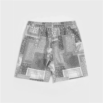 Trend Bandana Graphic Beach Short for Men Summer Fashion  Swim Trunks Loose Casual Streetwear Hawaiian Short Pants