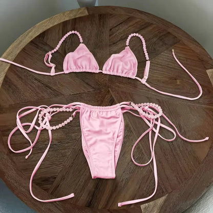 Micro Bikini Push Up Women Swimsuits 2025 Sexy Swimwear Brazilian Bikini Set Halter Biquini Swim Suits Print Beachwear Female