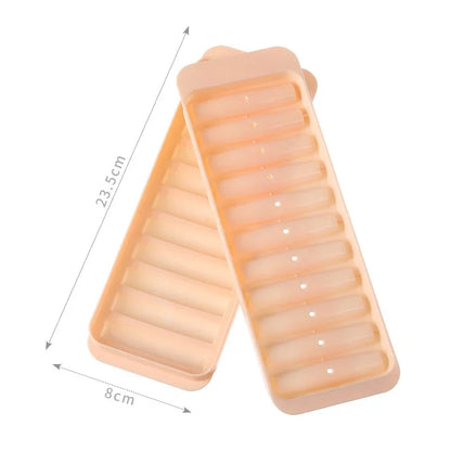 Creative Silicone Ice Cube Molds Reusable 11 Grids Freezing Mould Long Stick Shape Mold Drink Wine Juice Chilled Kitchen Gadgets