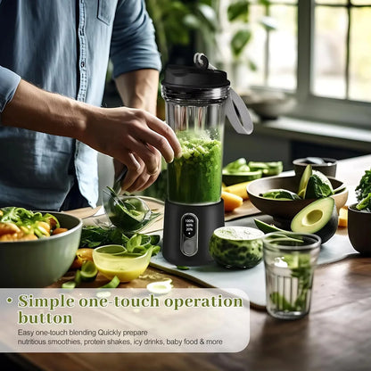 New 180W Portable Juicer Dual-use Juice Cup USB 4000mAh Battery Outdoor Fresh Fruit Blender 4 Blade Smoothie Juices Cup Blender