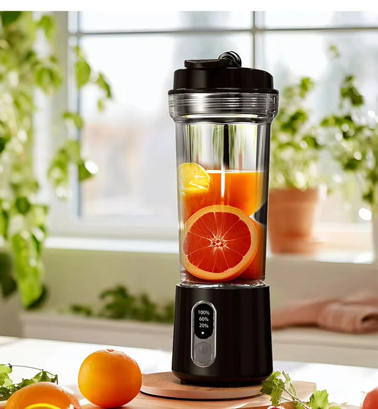 New 180W Portable Juicer Dual-use Juice Cup USB 4000mAh Battery Outdoor Fresh Fruit Blender 4 Blade Smoothie Juices Cup Blender