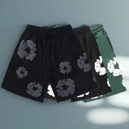 2025 Summer Fashion Pants Men Women Clothes America Kapok Floral Pants Breathable Quick-Drying Best Trendy Daily Casual Shorts