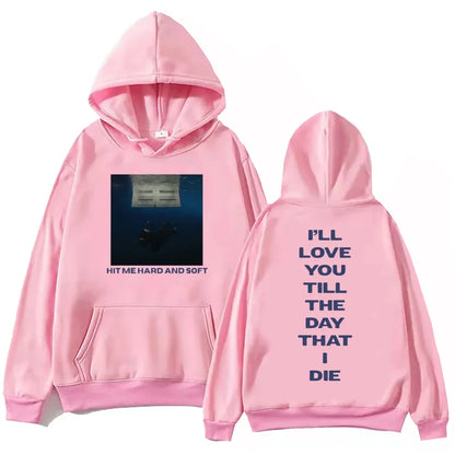 Billie Hit Me Hard and Soft 2024 Tour Hoodie Harajuku Casual Hip Hop Streetwear Kawaii Women Sweatshirts 2024 Women Pullovers