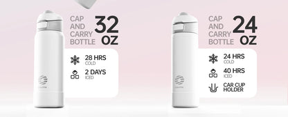 FEIJIAN Magnetic Thermos Stainless Steel Sports Water Bottle with Magnetic Phone Holder Bouncing cover Insulation Cup