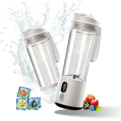 New 180W Portable Juicer Dual-use Juice Cup USB 4000mAh Battery Outdoor Fresh Fruit Blender 4 Blade Smoothie Juices Cup Blender