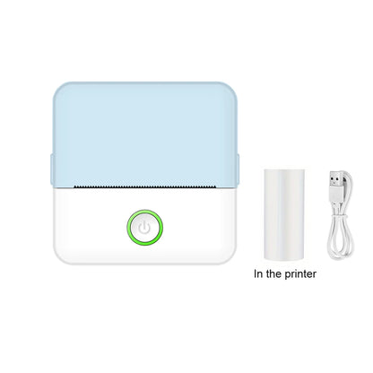 Mini Portabl Printer Inkless Sticker Maker, Free Cut Small Pocket Printer, Portable Thermal Printer for Photo Journal Notes Memo