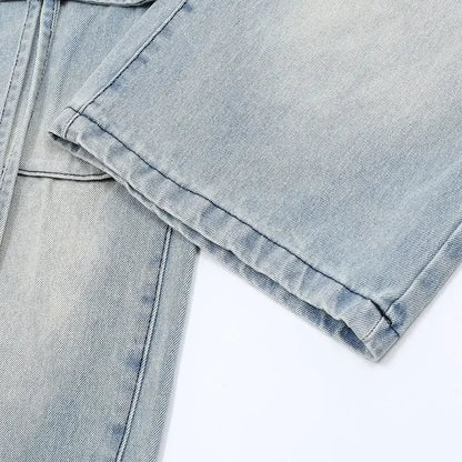 Woman Jeans Cargo Wide Leg Denim Pants for Women Size X Larg on Sale Pant Harajuku Fashion Vibrant 2025 Emo Gyaru Cheap Trousers