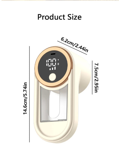 ONEKA Rechargeable Fabric Shaver Lint Remover Sweater Defuzzer Lints Fuzzs Pills Pilling Trimmer for Clothes Furniture Gift Idea