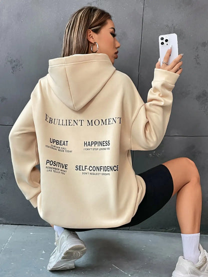Ebullient Moment Cotton Print Mens Hoodie Original Sportswears Aesthetic Comfortable Pullover Hooded Harajuku Women Outerwear