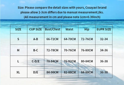 2025 Triangle Cup Bikini Set Printed Design Adjustable Straps Lightweight Separates Women Swimwear Beach Vacation Essential