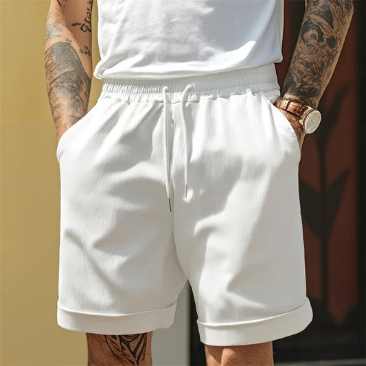 New Mens Cotton Solid Color Short Lightweight Gym Pants Beach Shorts Men Jogging Sport Large Short Homme