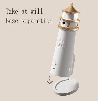 Moon Lamp Projection Lighthouse Lamps Night Light Remote Control Bluetooth Music Motion Sensor Ambient Lights Xmas Birthday Gift