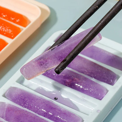 Creative Silicone Ice Cube Molds Reusable 11 Grids Freezing Mould Long Stick Shape Mold Drink Wine Juice Chilled Kitchen Gadgets