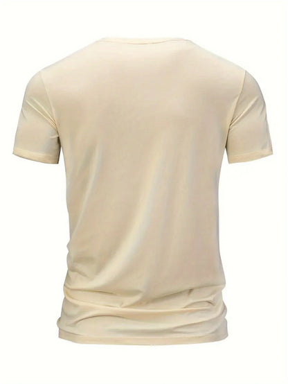 Men's summer 100 cotton fashionable casual loose plus size ITALIA pattern printed sports round neck short sleeved T-shirt top