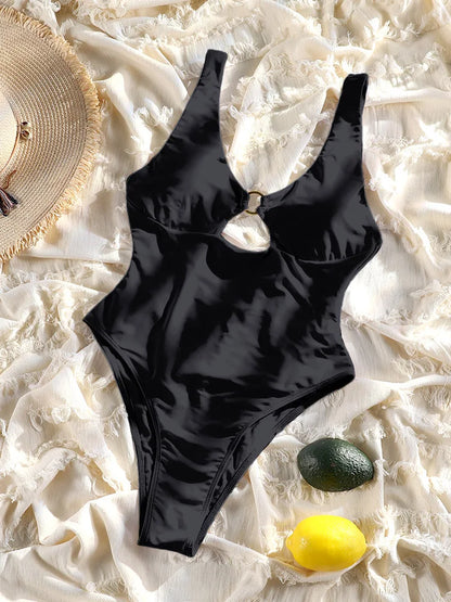 ZRTAK Sexy One Piece Swimsuit Female Sexy Women Monokini Swimwear 2025 Bandage Bathing Suit Pleated Biquini Vintage Beachwear